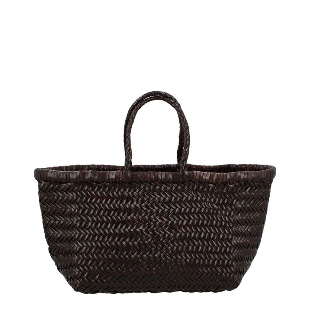 Dragon Diffusion Small Triple Jump Leather Tote, Brown